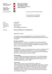 Brief start herinrichting Bos en Lommerplantsoen oktober 2012