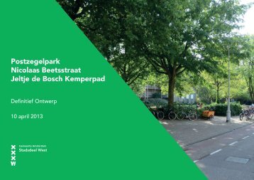 Postzegelpark Nicolaas Beetsstraat - Jeltje de ... - Stadsdeel West
