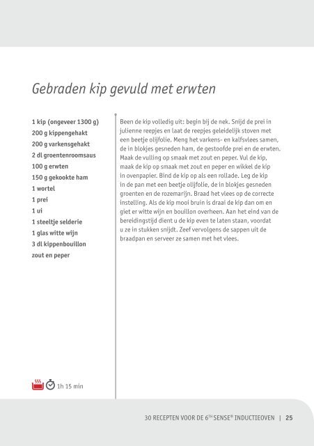 Ontdek onze recepten met de 6 th Sense ® inductieoven ... - Whirlpool