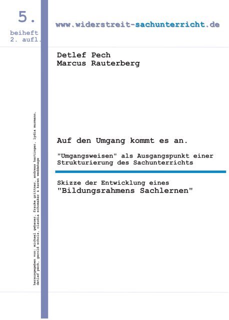 Detlef Pech/Marcus Rauterberg: Auf den Umgang kommt es an.