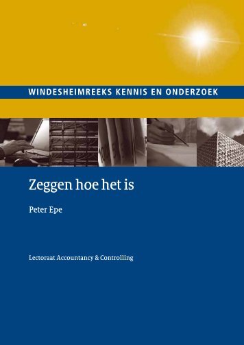 Zeggen hoe het is - Windesheim