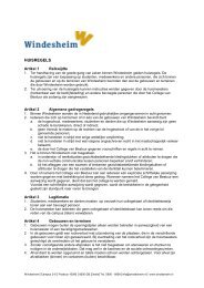 Download de huisregels - Windesheim