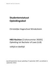 HBO - Rechten - Windesheim