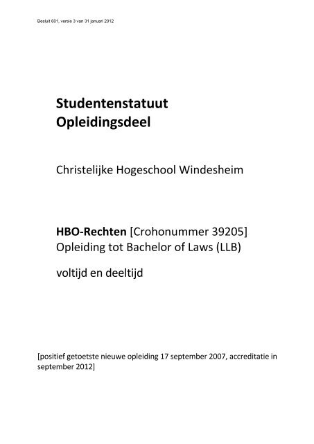 HBO - Rechten - Windesheim