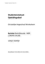 Bedrijfskunde MER - Windesheim