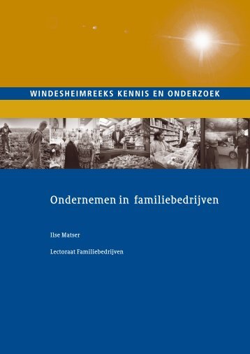 Ondernemen in familiebedrijven - Windesheim