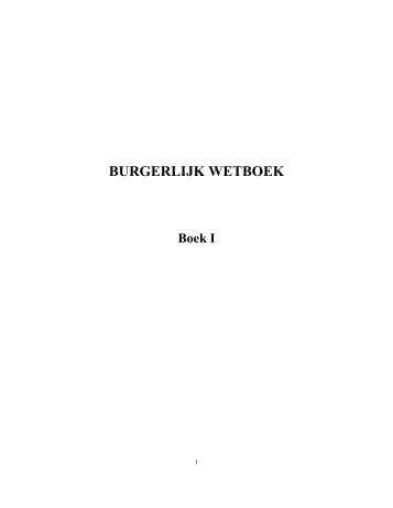 Burgerlijk Wetboek - WIPO