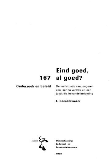 Eind goed, 167 al goed? - WODC