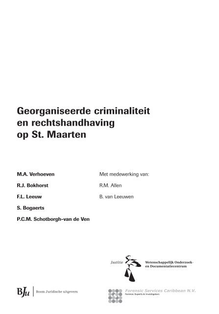 Georganiseerde criminaliteit en rechtshandhaving op St ... - WODC