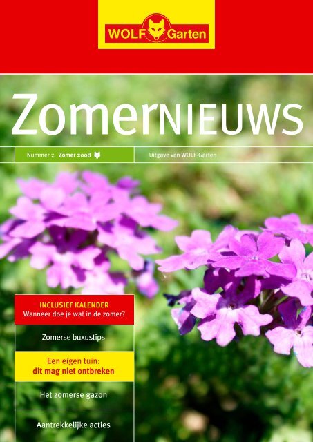 Zomerse buxustips Een eigen tuin: dit mag niet ... - WOLF-Garten NL