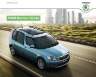 ŠKODA Roomster Prijslijst - Skoda