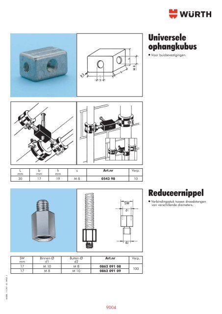 Hoofdstuk 01 Bevestigingsmaterialen - Wurth