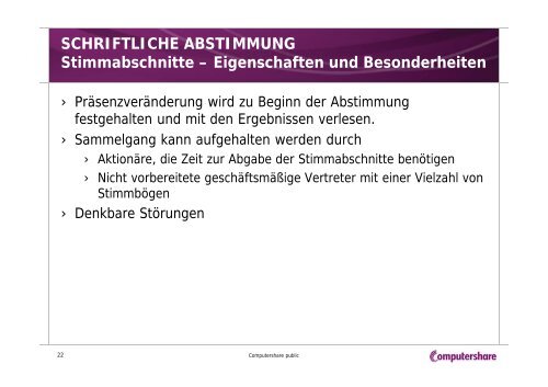 “Wir kommen zur Abstimmung” Abstimmungsmedien ... - Xetra