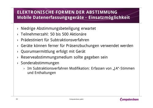 “Wir kommen zur Abstimmung” Abstimmungsmedien ... - Xetra