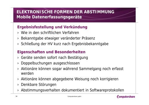 “Wir kommen zur Abstimmung” Abstimmungsmedien ... - Xetra