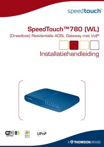 SpeedTouch™780 (WL) Installatiehandleiding - Xs4all