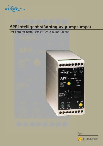 APF Intelligent städning av pumpsumpar - Water Solutions