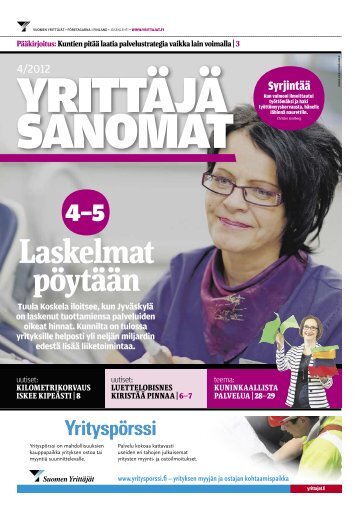 Yrittäjäsanomat 4/2012 (pdf) - Suomen Yrittäjät