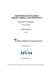 HUR SPARA OCH PLACERA TRYGGT, ENKELT OCH EFFEKTIVT ...