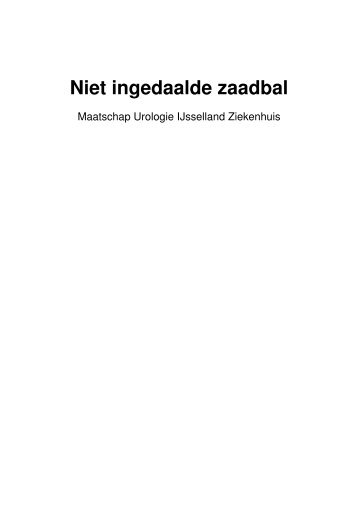 Niet ingedaalde zaadbal - IJsselland Ziekenhuis