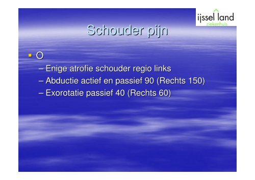 Casus 1 schouderklachten