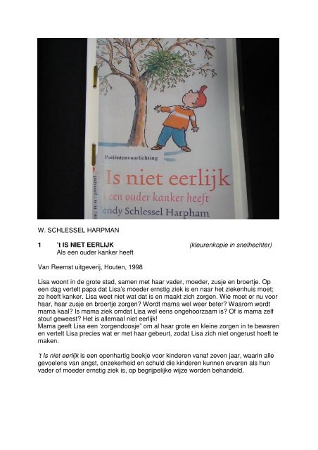 Kinderboeken over kanker