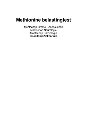 Methionine belastingtest - IJsselland Ziekenhuis