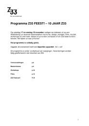 uitgebreid programma - z33