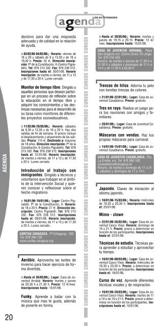 Boletín del Cipaj; Enero 2006 - Ayuntamiento de Zaragoza