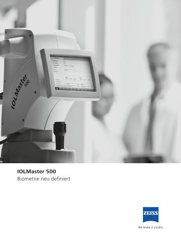 IOLMaster 500 Biometrie neu definiert - Carl Zeiss