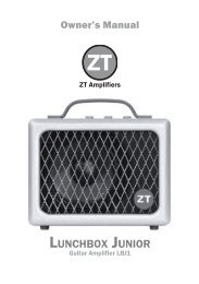 Junior LBJ1 Owner's Manual (English) - ZT Amplifiers