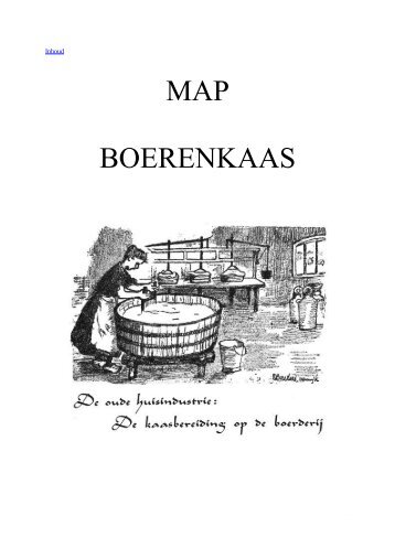 MAP Boerenkaas - Zuivelhistorie Nederland