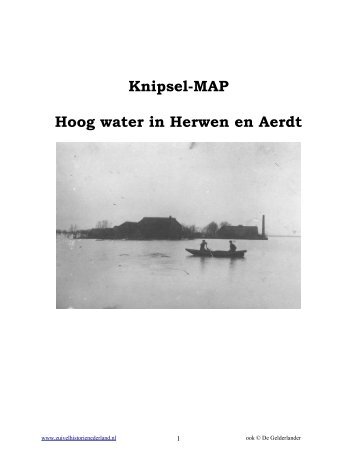 Knipsel-MAP over hoog water in Herwen en Aerdt - Zuivelhistorie ...