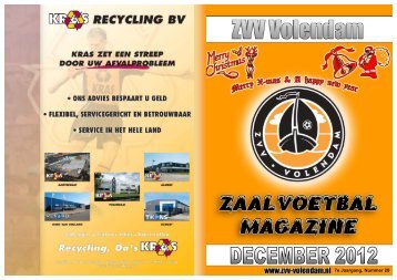 December 2012 website - ZVV Volendam