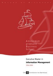 Information Management - Universiteit van Amsterdam