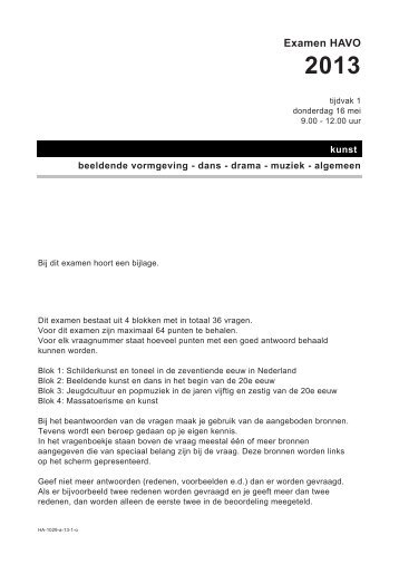 Examen HAVO