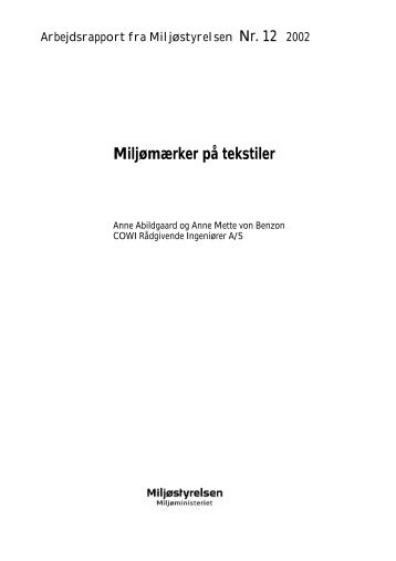 Miljømærker på tekstiler - Miljøstyrelsen