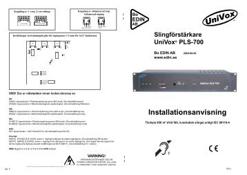 Installationsanvisning