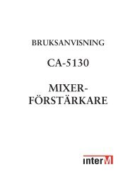 CA-5130 MIXER- FÖRSTÄRKARE - Standard Audio