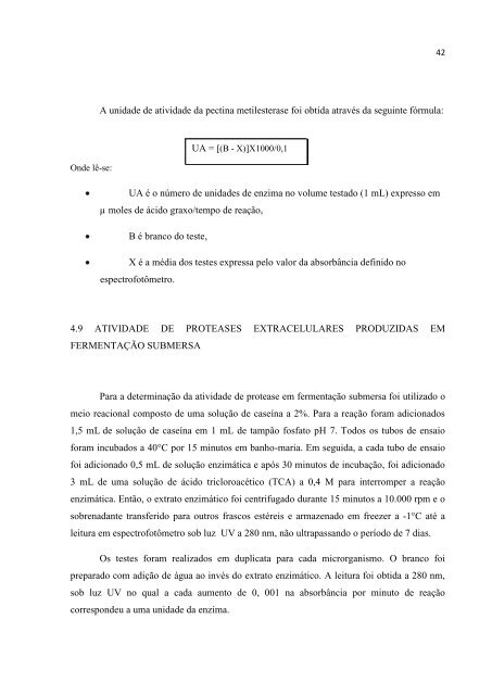 Atividade enzimática extracelular de leveduras isoladas da ...