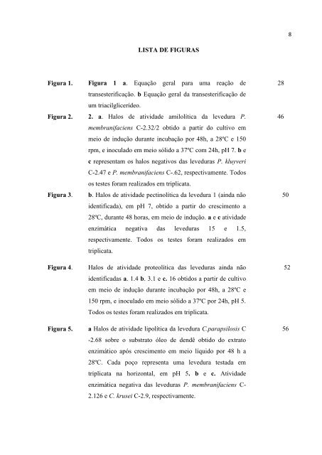 Atividade enzimática extracelular de leveduras isoladas da ...