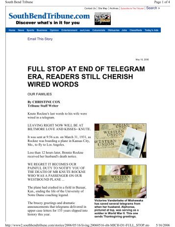 full stop at end of telegram era, readers still cherish wired words