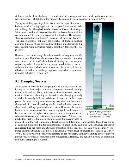 Mitigation of Motions of Tall Buildings with Specific Examples of ...