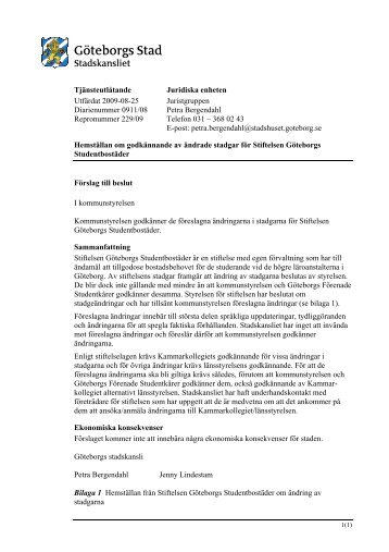 TU_Kommunstyrelsen_20090909_4.2.pdf - Göteborg