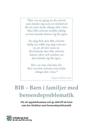 BIB – Barn i familjer med beroendeproblematik - Göteborg