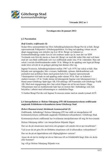 Yttrande_2012_nr_1.pdf - Göteborg