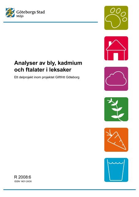 Analyser av bly, kadmium och ftalater i leksaker - Göteborg