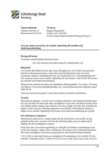 7. motion om funktionsnedsattning.pdf - Göteborg