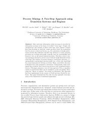 A Two-Step Approach using Transition Systems and Regions