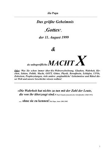 Das größte Geheimnis - yogipunk